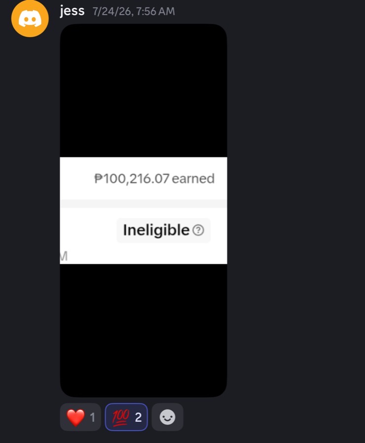 Student win — ₱100,216.07 earned