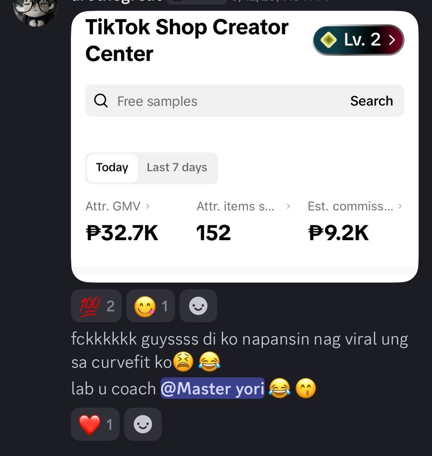 Student win — viral video, ₱9.2K commission